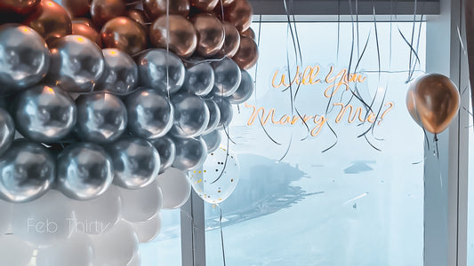 立體心形氣球及LED燈牌套裝