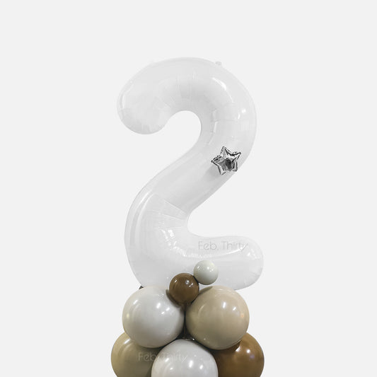 2字 40寸數字鋁膜氣球座